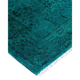 Contemporary Overdyed Wool Hand Knotted Runner - 2' 6" x 9' 6"