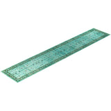 Contemporary Overdyed Wool Hand Knotted Runner - 2' 8" x 14' 4"