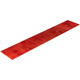 Contemporary Overdyed Wool Hand Knotted Runner - 2' 6" x 13' 6"