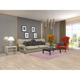 Contemporary Pink Gabbeh Oriental Area Rug Hand-knotted Wool Carpet - 4'2" x 5'10"