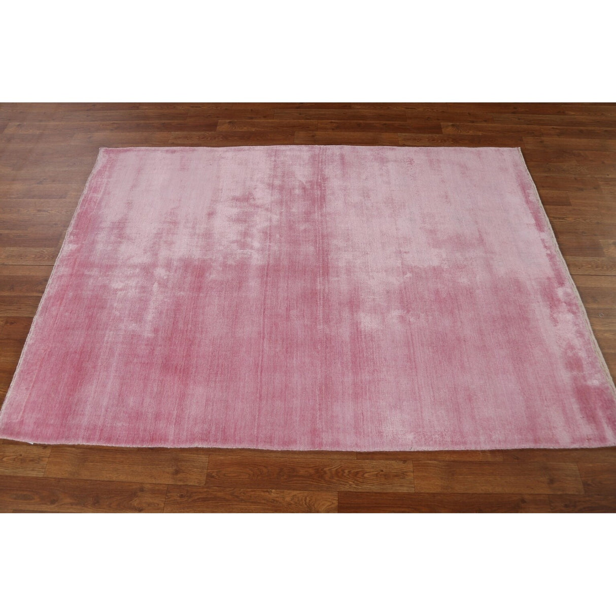 Contemporary Pink Gabbeh Oriental Area Rug Hand-knotted Wool Carpet - 4'2" x 5'10"