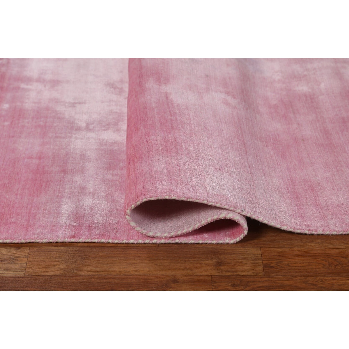 Contemporary Pink Gabbeh Oriental Area Rug Hand-knotted Wool Carpet - 4'2" x 5'10"