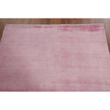 Contemporary Pink Gabbeh Oriental Area Rug Hand-knotted Wool Carpet - 4'2" x 5'10"