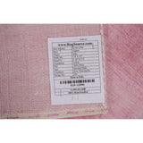 Contemporary Pink Gabbeh Oriental Area Rug Hand-knotted Wool Carpet - 4'2" x 5'10"