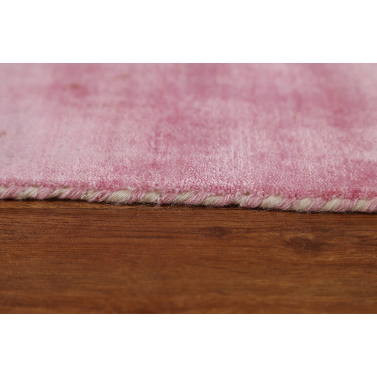Contemporary Pink Gabbeh Oriental Area Rug Hand-knotted Wool Carpet - 4'2" x 5'10"