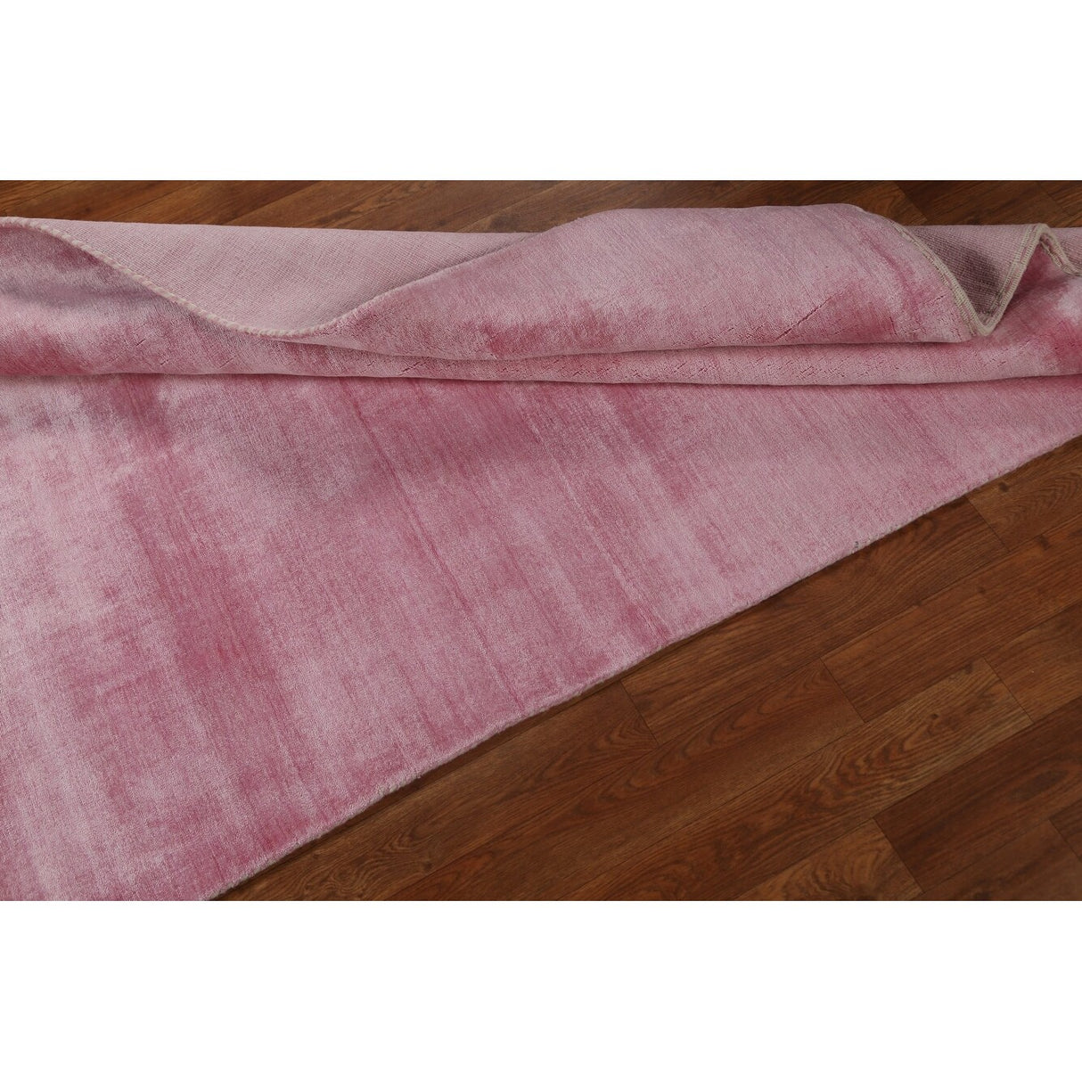 Contemporary Pink Gabbeh Oriental Area Rug Hand-knotted Wool Carpet - 4'2" x 5'10"