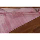 Contemporary Pink Gabbeh Oriental Area Rug Hand-knotted Wool Carpet - 4'2" x 5'10"