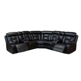 Contemporary Reclining Seating Collection Functional Sectional Sofa Set