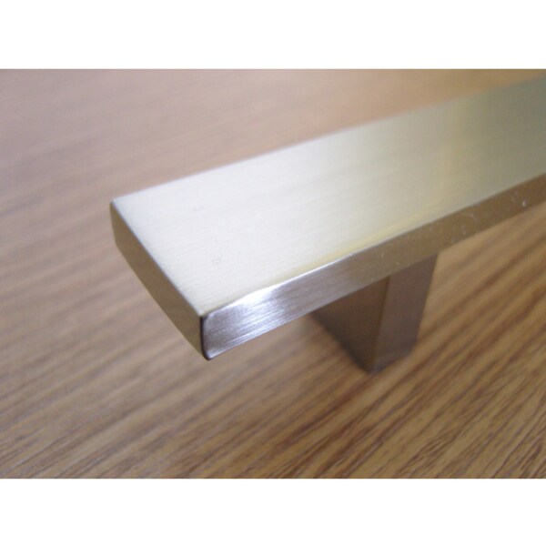 Contemporary Rectangular Design Stainless Steel Finish 6-inch Cabinet Bar Pull Handle (Case of 15)