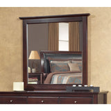 Contemporary Shaker Mirror in Cocoa