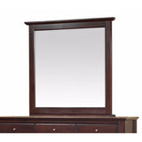 Contemporary Shaker Mirror in Cocoa