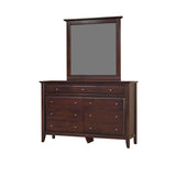 Contemporary Shaker Mirror in Cocoa