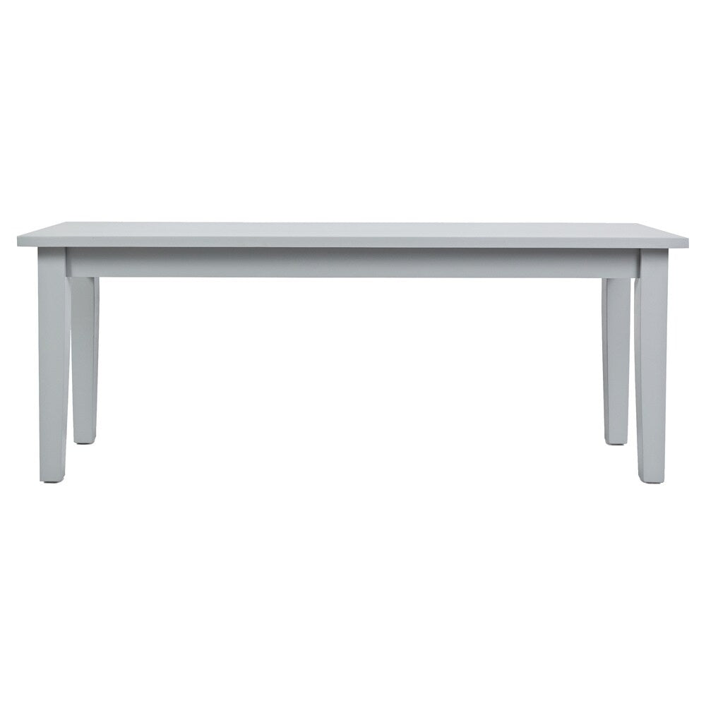Copper Grove Croix White Rubberwood Bench with Block Legs