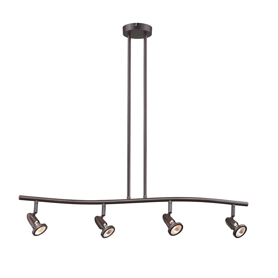 Contemporary Track Lighting Kit with Lamp Shade (Bulbs Included)