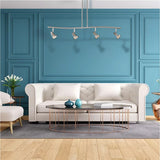 Contemporary Track Lighting Kit with Lamp Shade (Bulbs Included)