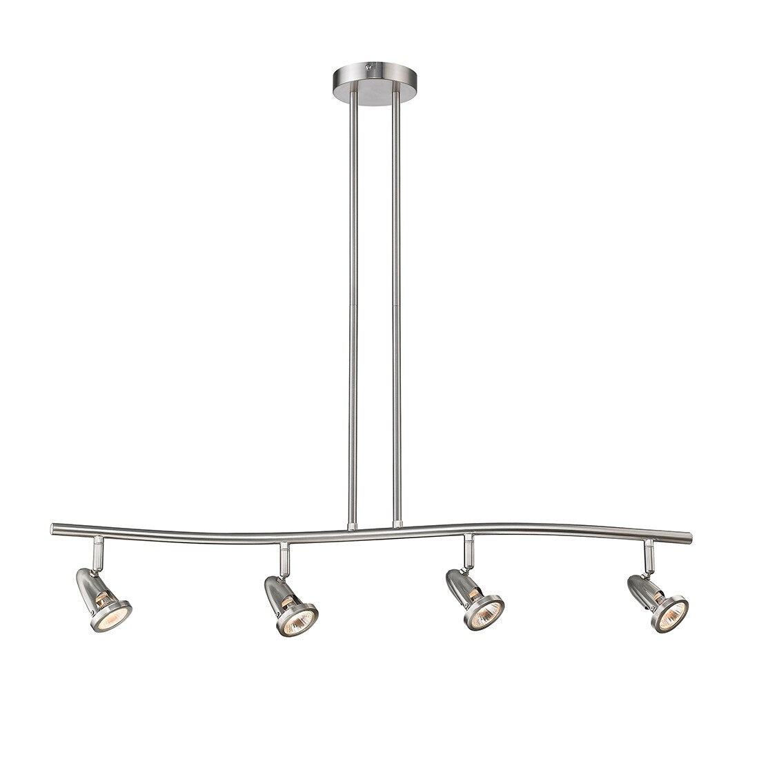 Contemporary Track Lighting Kit with Lamp Shade (Bulbs Included)
