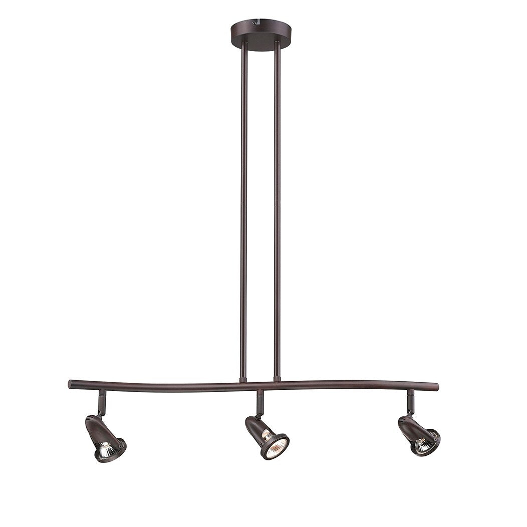 Contemporary Track Lighting Kit with Lamp Shade (Bulbs Included)