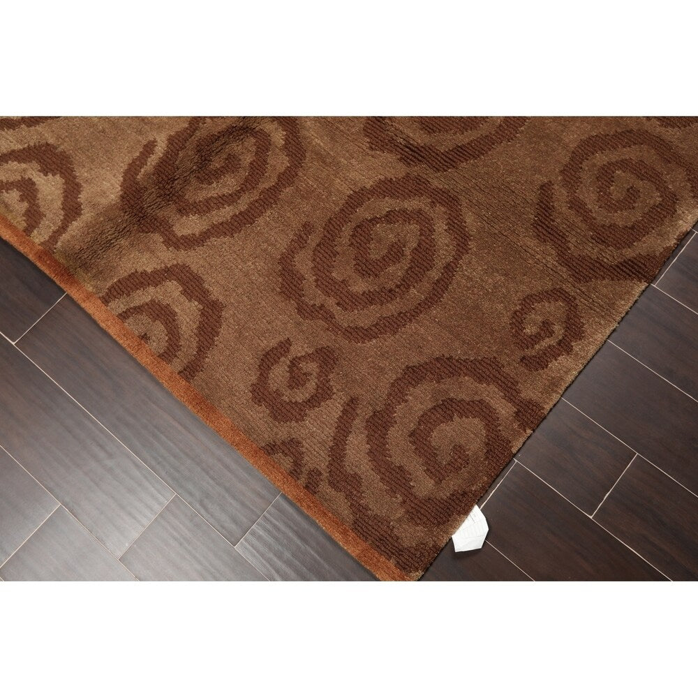 Contemporary Tufenkian Hand Knotted Wool Tibetan Oriental Area Rug (5'6"x8'6") - 5'6" x 8'6"