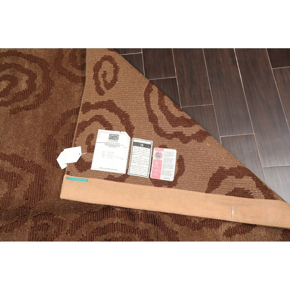 Contemporary Tufenkian Hand Knotted Wool Tibetan Oriental Area Rug (5'6"x8'6") - 5'6" x 8'6"