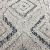 Sevita Contemporary Tufted Geometric Motif Round Rug