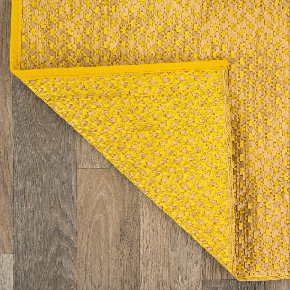 Contemporay Solid Reversible Plastic Outdoor Rugs