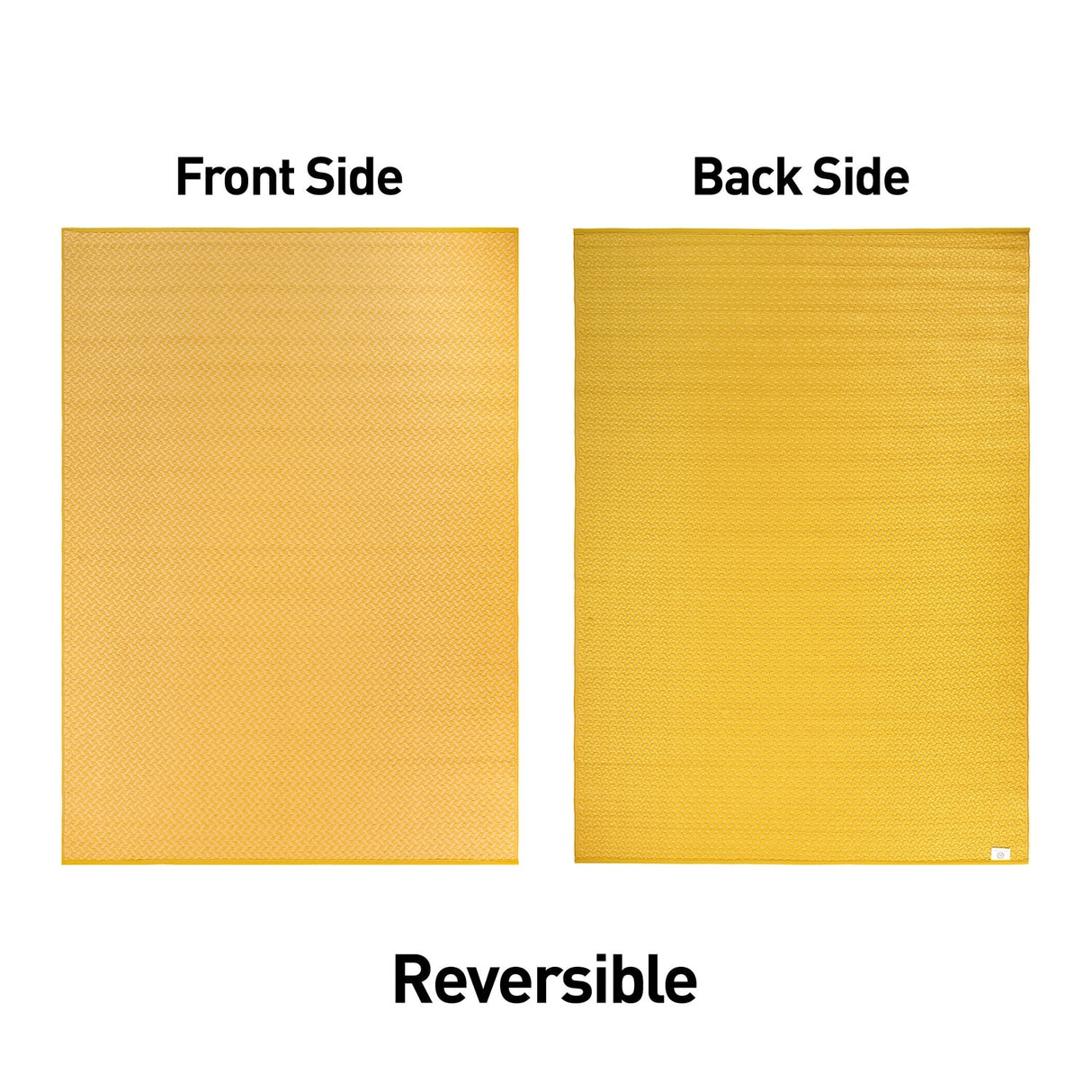 Contemporay Solid Reversible Plastic Outdoor Rugs