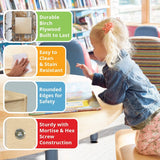 Contender 5 Section Daycare Cubby Coat Rack, Backpack Hanger, School Locker Organizer, Storage & Hooks for School - 46.75"