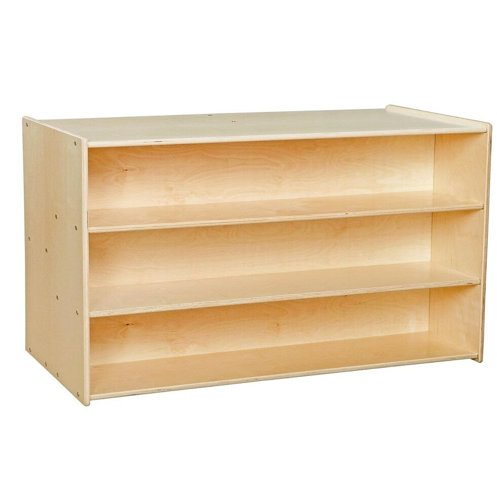 Contender Dual storage Cabinet With 12 Assorted Trays, Sturdy Shelving Units and Storage for Toddlers in School
