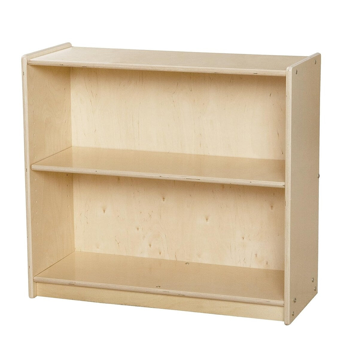 Contender Storage Cabinet with One Adjustable Shelf, Baltic Birch Wooden Bookcase Display for Toddlers - 27.25-Inch Height
