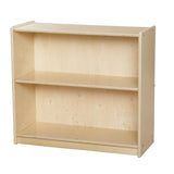 Contender Storage Cabinet with One Adjustable Shelf, Baltic Birch Wooden Bookcase Display for Toddlers - 27.25-Inch Height