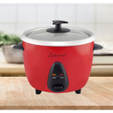 Continental Electric 12-Cup (Cooked) Rice Cooker with Glass Lid