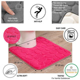 Contour Bath Rug Memory Foam Mat 3D Pebble 20L x 20W