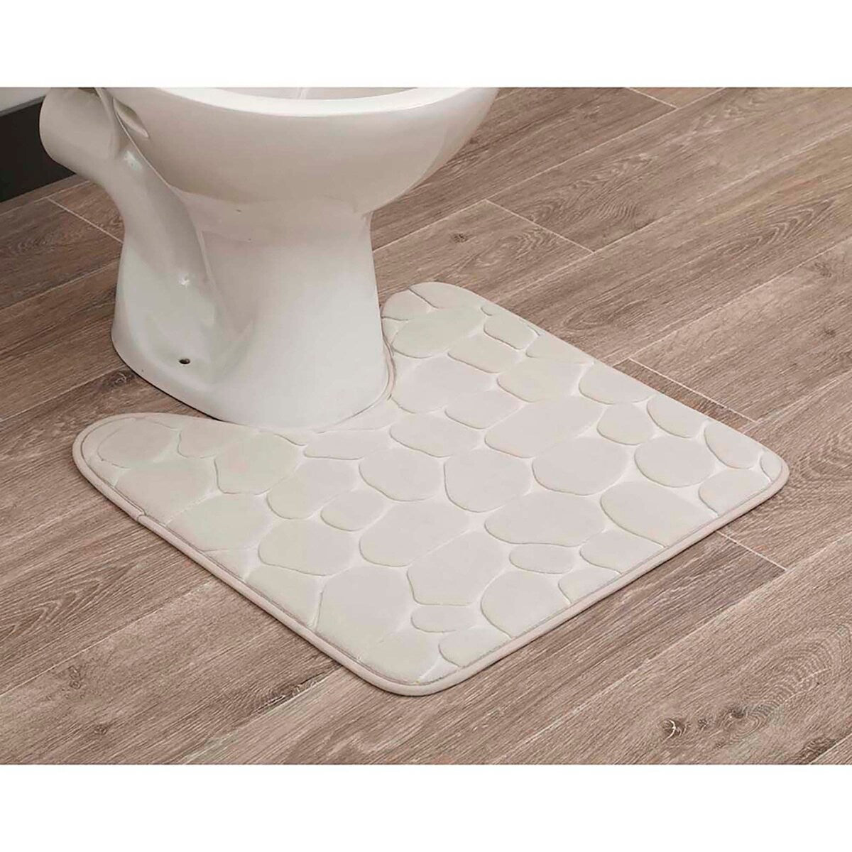 Contour Bath Rug Memory Foam Mat 3D Pebble 20L x 20W