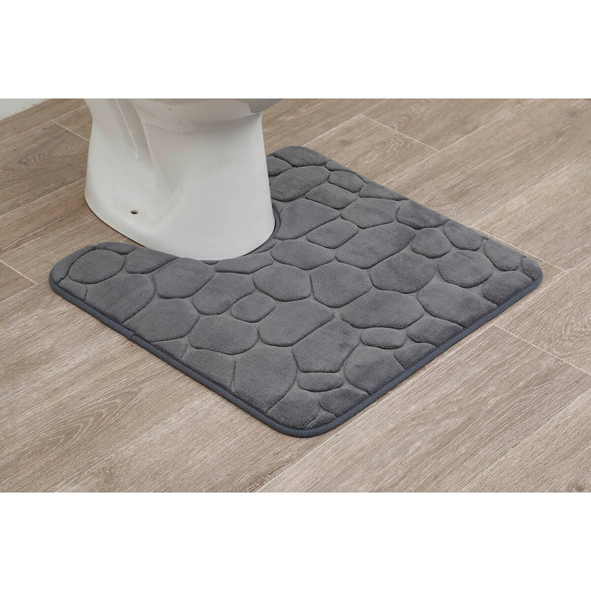 Contour Bath Rug Memory Foam Mat 3D Pebble 20L x 20W