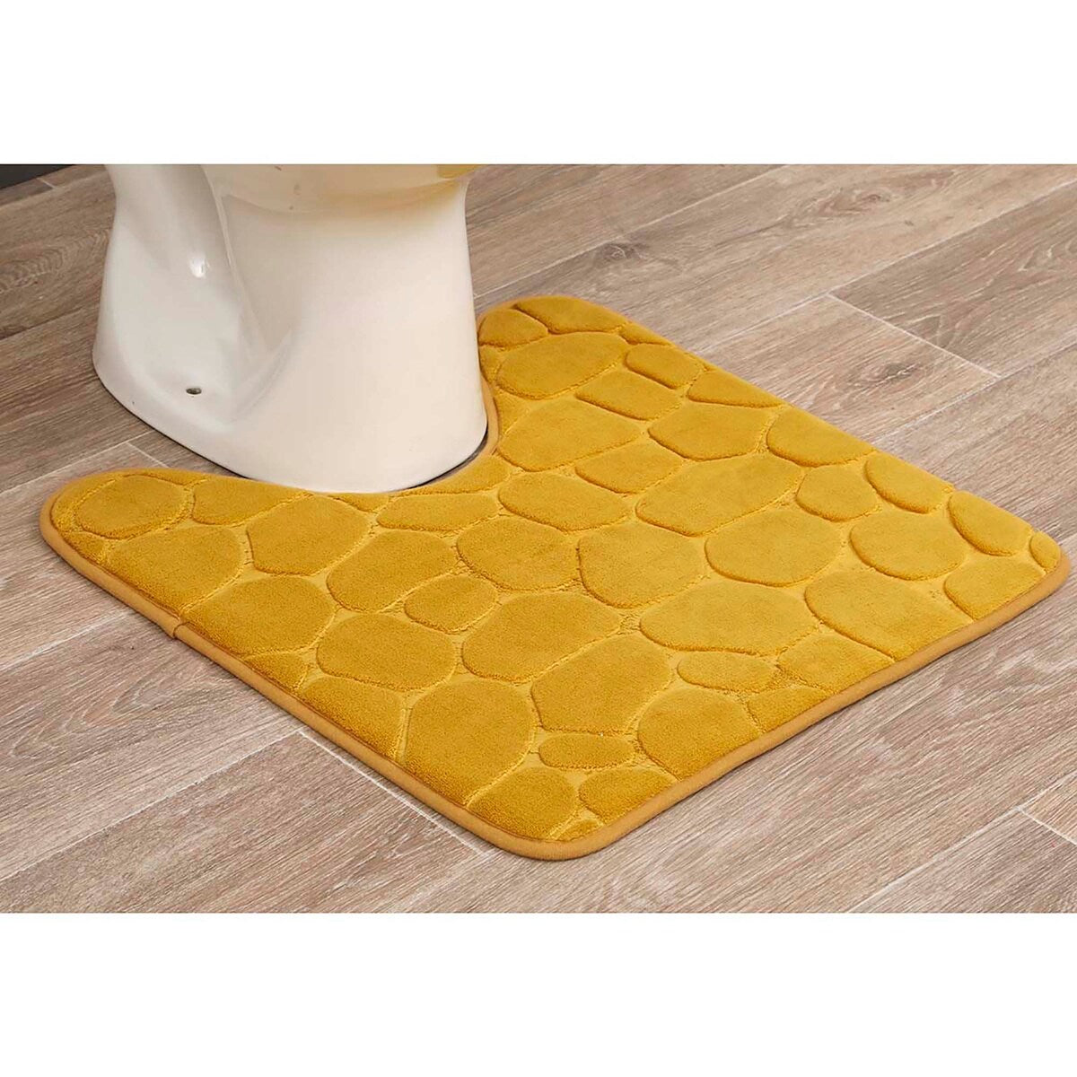 Contour Bath Rug Memory Foam Mat 3D Pebble 20L x 20W