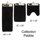 Contour Bath Rug Memory Foam Mat 3D Pebble 20L x 20W