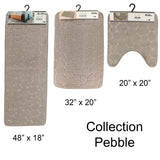 Contour Bath Rug Memory Foam Mat 3D Pebble 20L x 20W