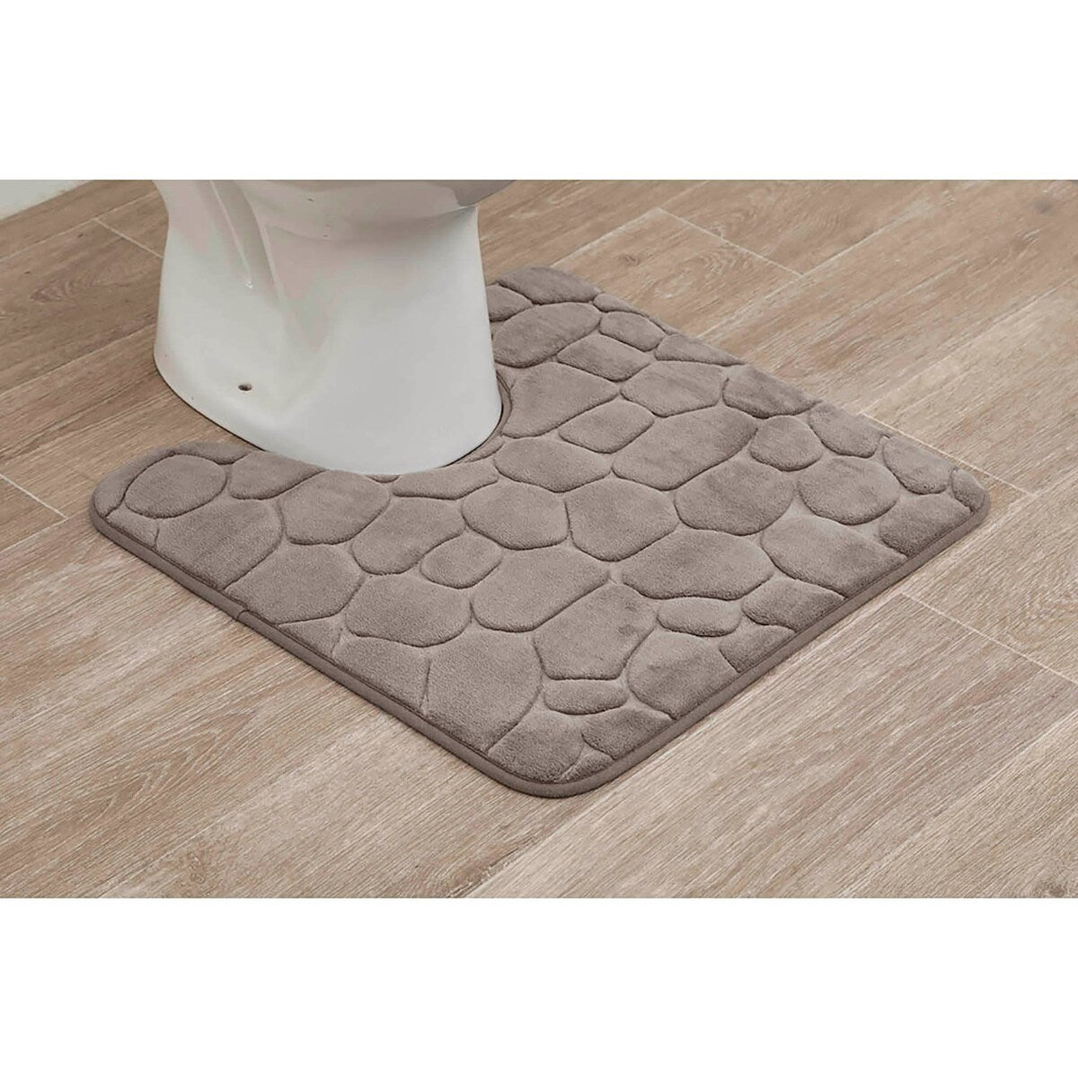 Contour Bath Rug Memory Foam Mat 3D Pebble 20L x 20W