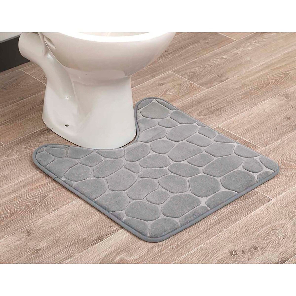 Contour Bath Rug Memory Foam Mat 3D Pebble 20L x 20W