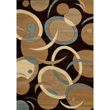 Contours Tango Chocolate Area Rug (7'10" X 10'6") - 7'10 X 10'6