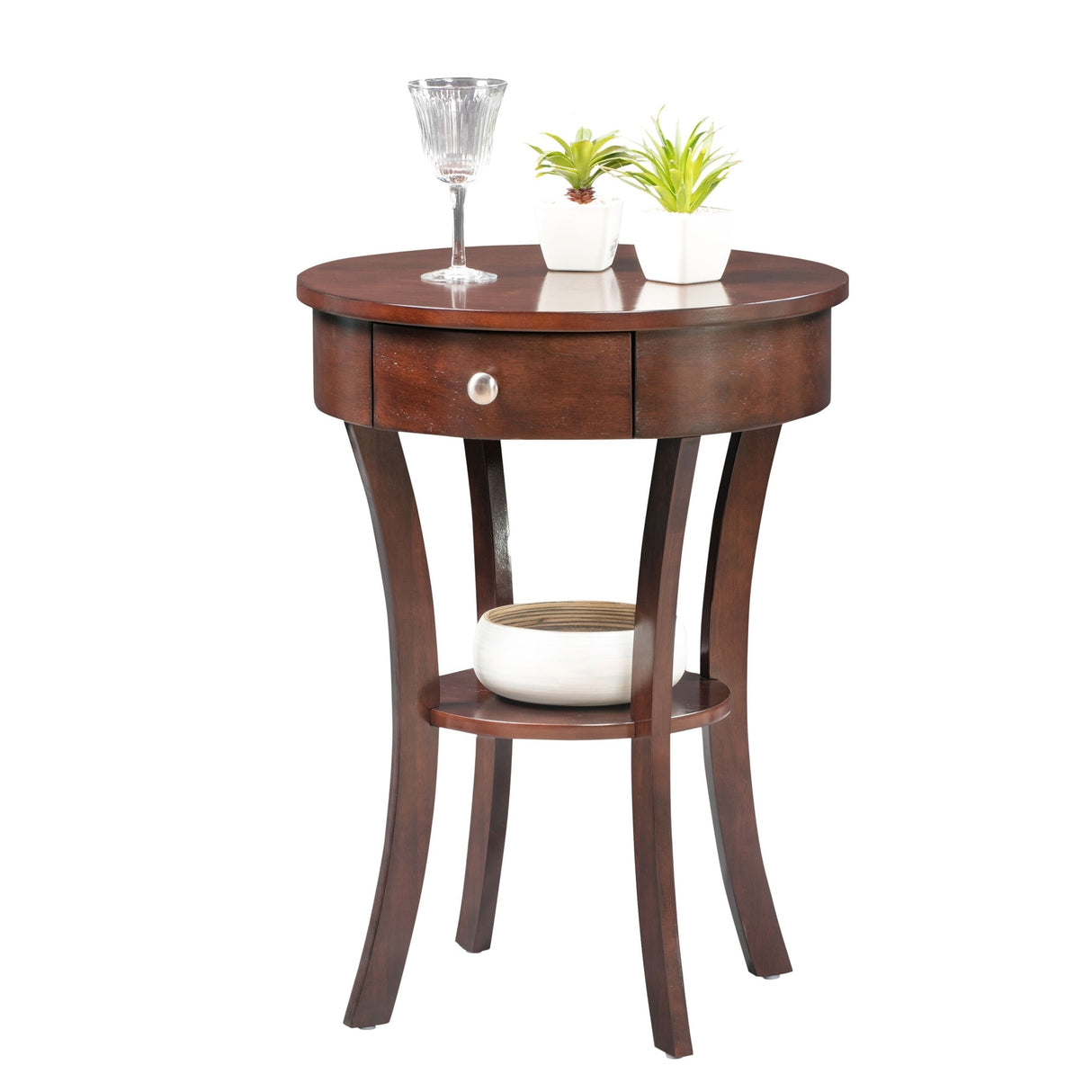 Convenience Concepts Classic Accents Schaffer 1 Drawer End Table with Shelf