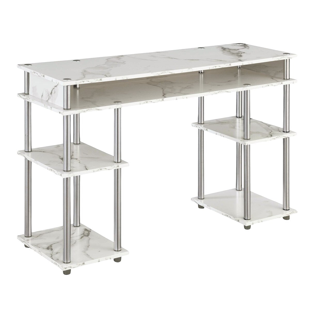 Convenience Concepts Designs2Go No Tools Student Desk with Shelves