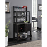 Convenience Concepts Newport 2 Drawer Serving Bar with Wine Rack and Shelves