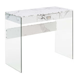 Convenience Concepts SoHo 1 Drawer Glass 36" Desk