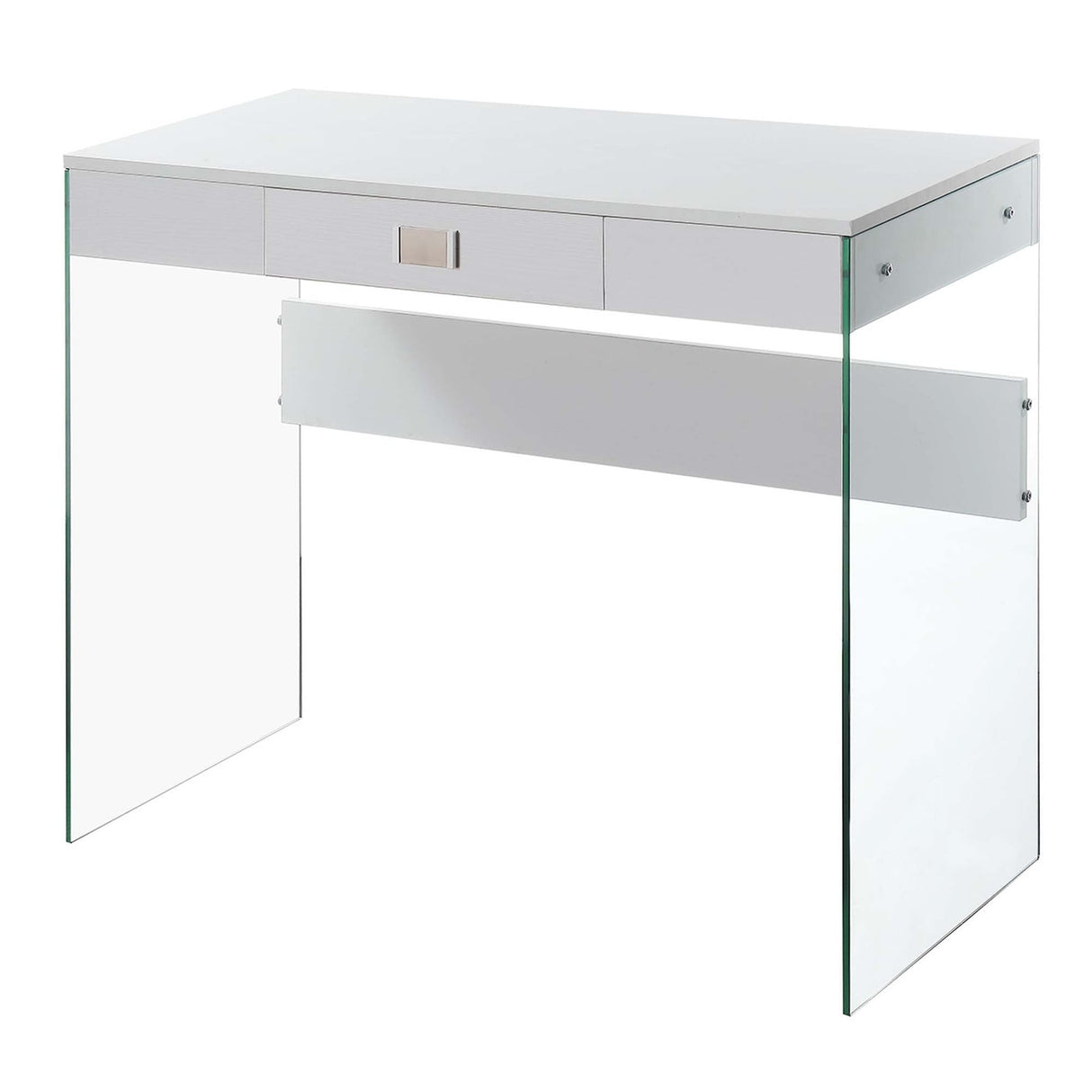 Convenience Concepts SoHo 1 Drawer Glass 36" Desk