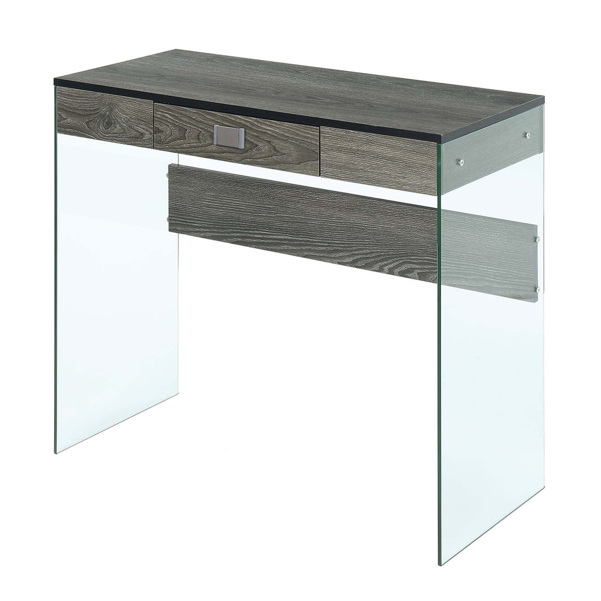 Convenience Concepts SoHo 1 Drawer Glass 36" Desk