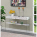 Convenience Concepts SoHo 1 Drawer Glass Console Table with Shelf