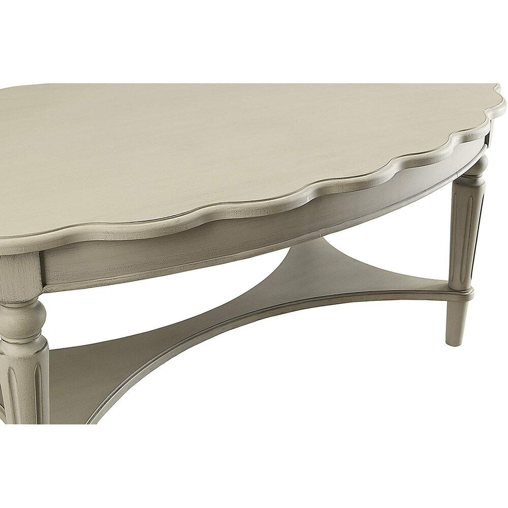 Conventional Coffee Table, Antique Gray
