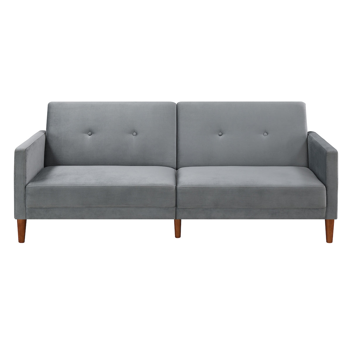 Convertible Folding Futon Sofa Bed Velvet Comfortable Upholstered Loveseat