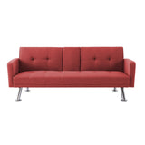 Convertible Folding Sofa Bed Futon Sofa Accent Sofa, Loveseat Sofa Fabric Upholstered Sleeper Sofa Couch